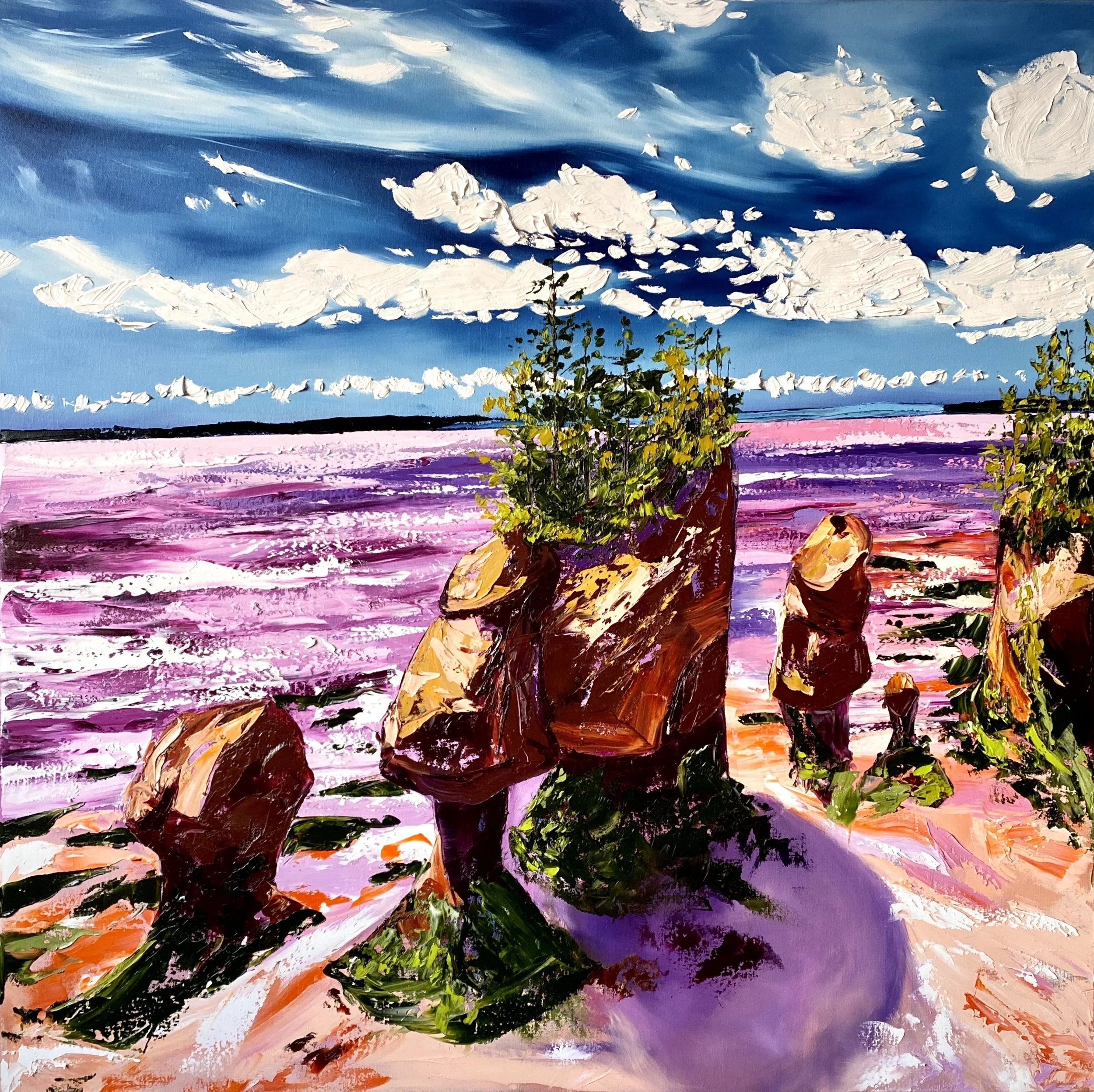 絵画 REVERIE/FOCUS/HAPPY 1 Reverie Horizontal Landscape Print — Carly Gordon